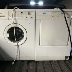 Bosch washer and electric220v  dryer