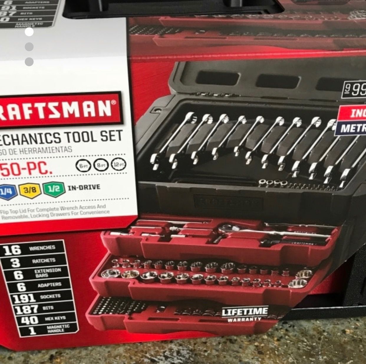 Craftsman 450 piece mechanic tool set.