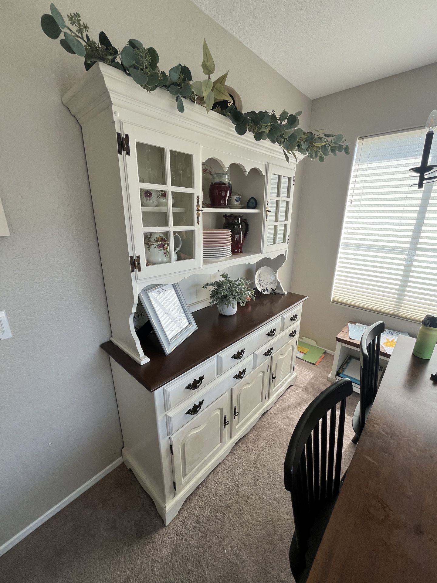 Vintage Farmhouse China Hutch
