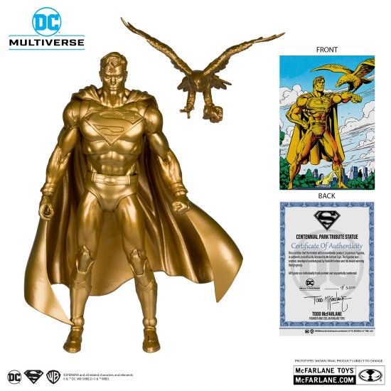 Mcfarlane Toys DC Multiverse Superman Centennial Park Tribute Statue Action Figure 2024 SDCC Exclusive 