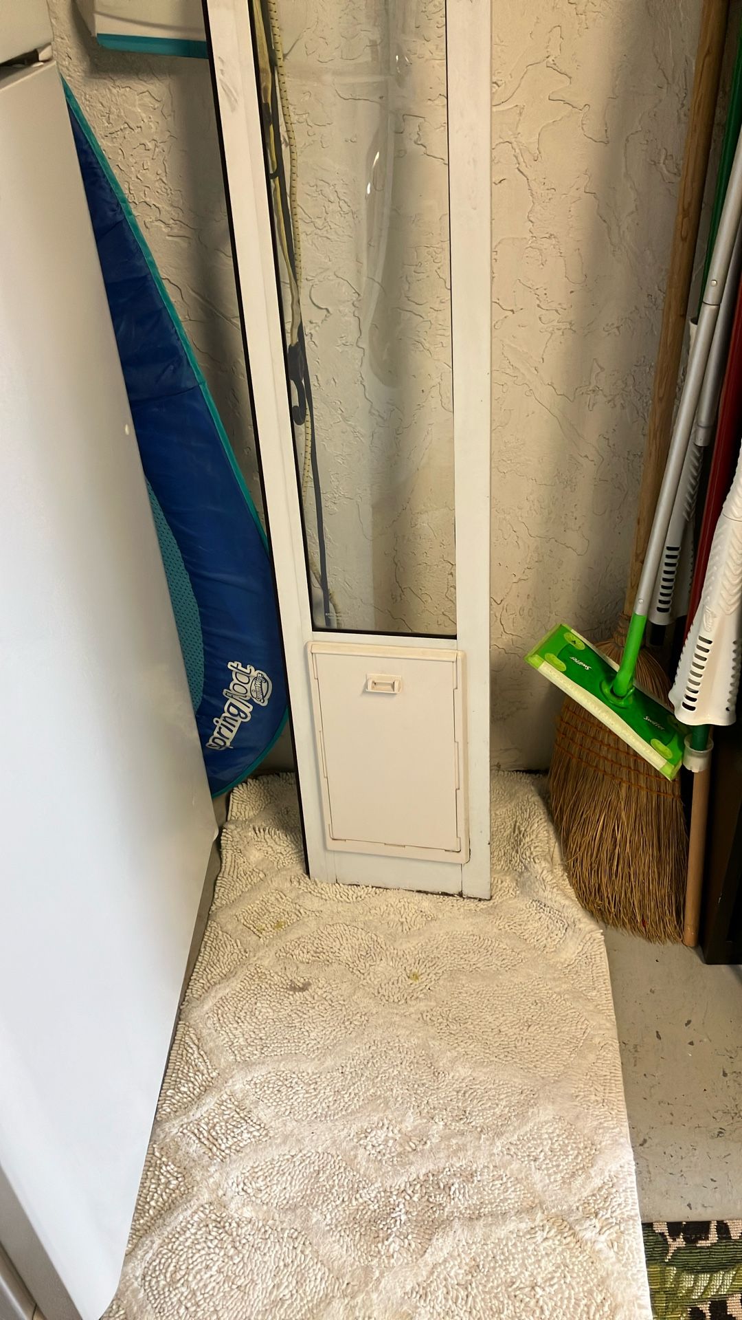Small dog doggie door for sliding glass door