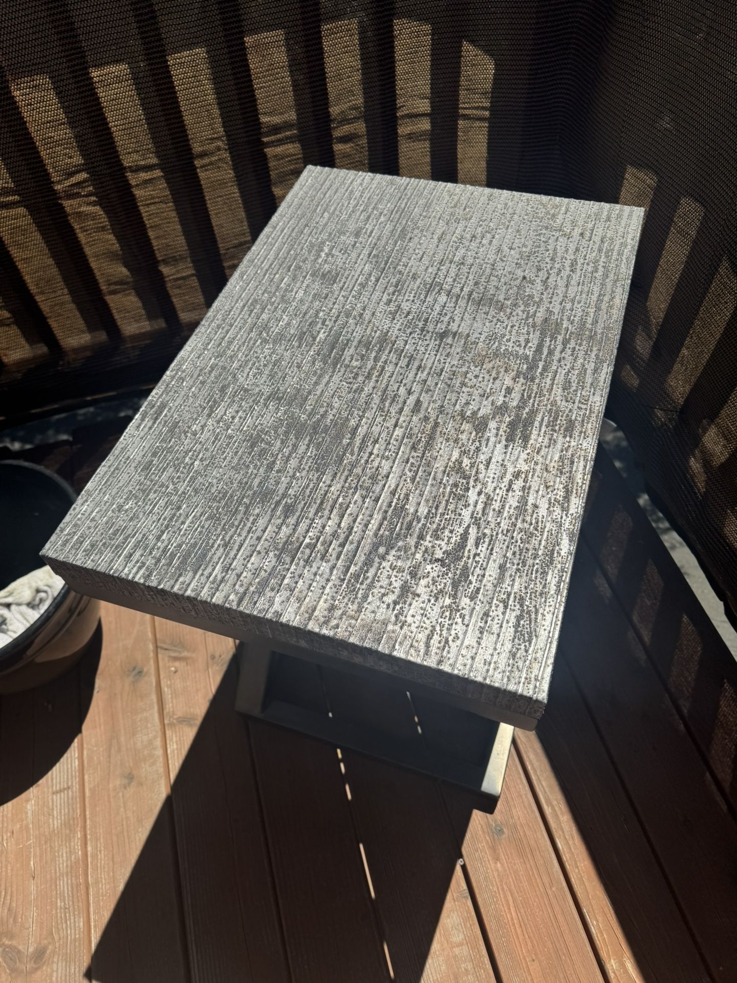 Gray End Table