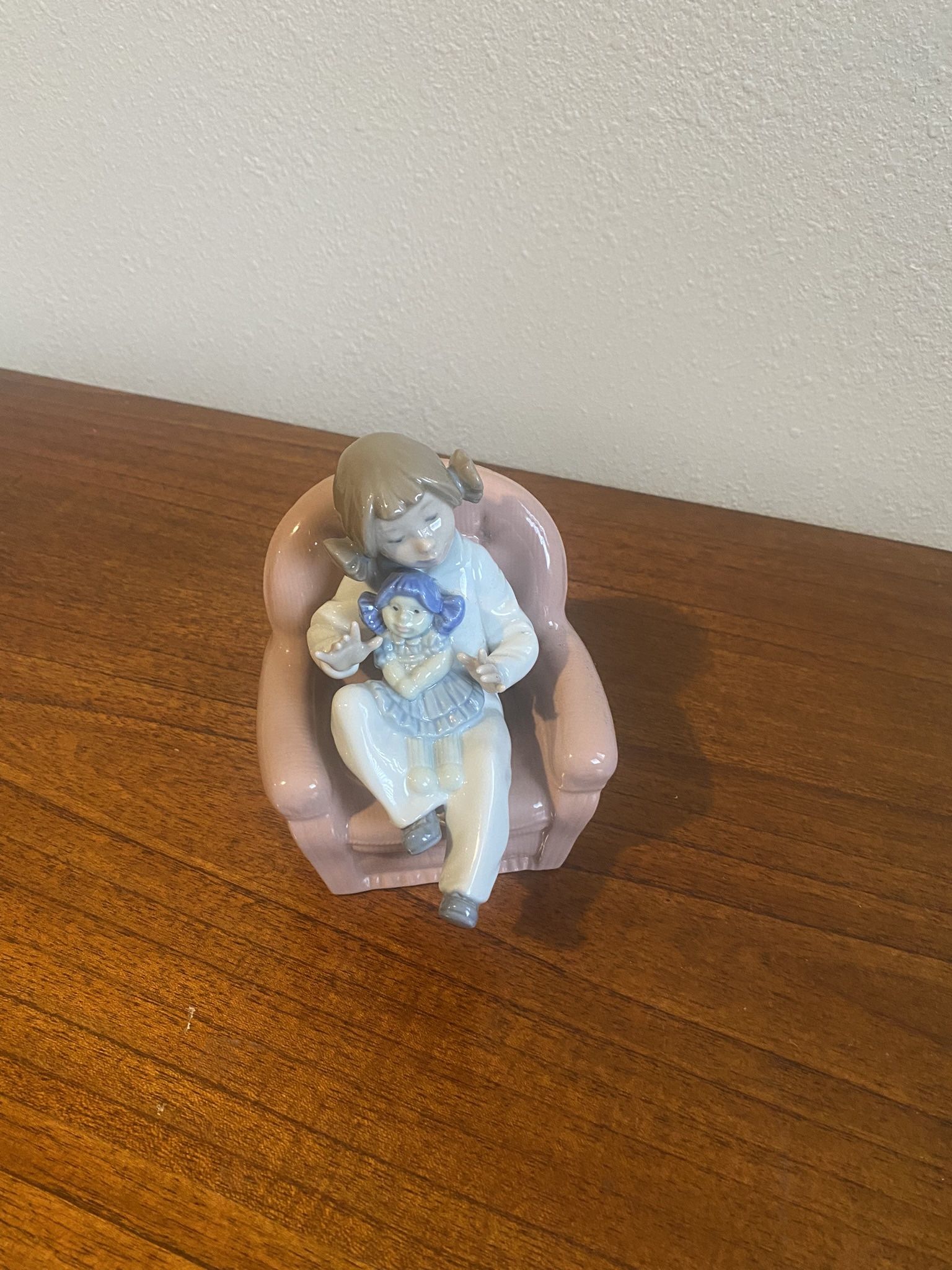 Lladro Figurine- Girl Sitting With Doll