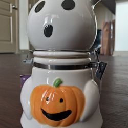 6" Tall Ghost Candy Jar - Brand New