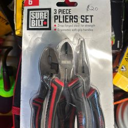 3 Piece Pliers Set 
