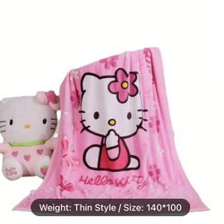Brand New Hello Kitty Thin Style Blanket 