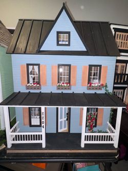 Completed Vermont Farmhouse Jr. Dollhouse