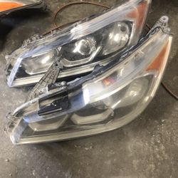 16 To 17 Head Lights Driver Side For Honda Accord