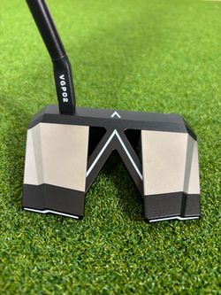 Vice Golf VGP02 Mallet Putter 34” RH CNC Milled Black Silver w/ Headcover