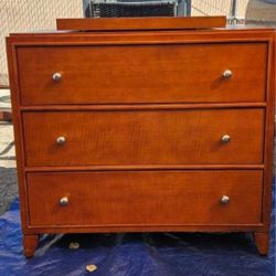 Dresser With Three Large Drawers And Swivel TV Base On Top
