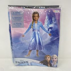 Disguise Disney Frozen 2 Elsa Girls Deluxe Costume Size Small (4-6X)