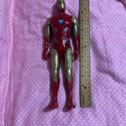 a 12-inch Iron Man action figure from the Marvel Avengers Titan Hero Series.  