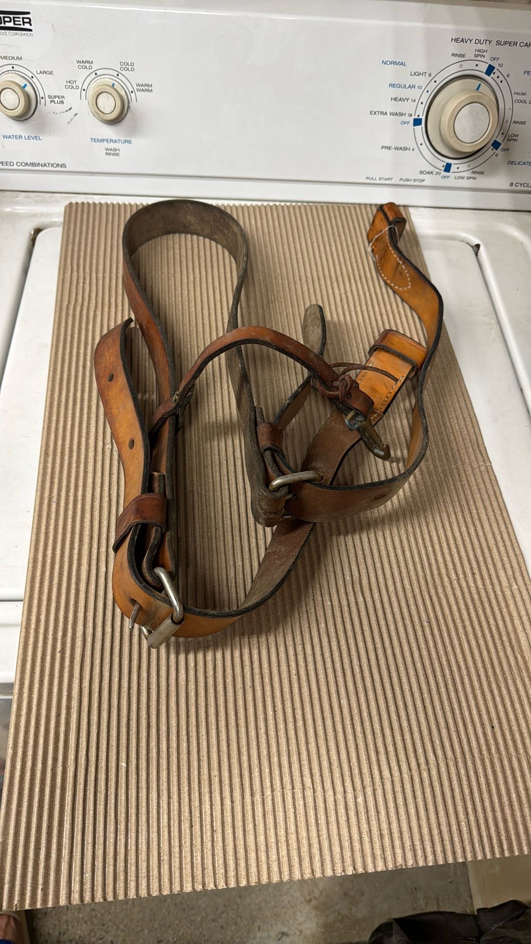 Leather Buck Strap and Billets for Horse