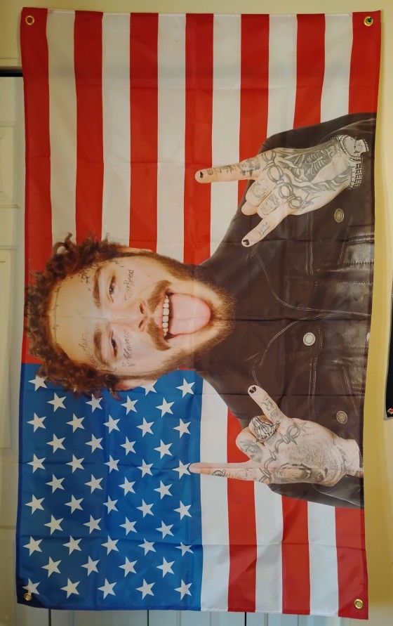 Post Malone 3 Ft x 5 Ft Banner New