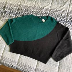 Express NWT Color Block Size Large Sweater