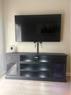 70 inch black TV stand