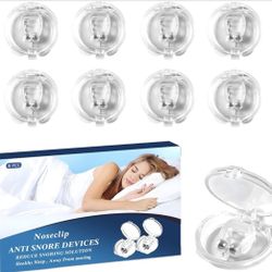 Sleep Clips Anti Snoring Devices 8pcs Silicone Magnetic Suction Quieter Sleep