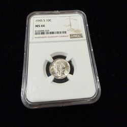 1945-S 10c MS66 NGC