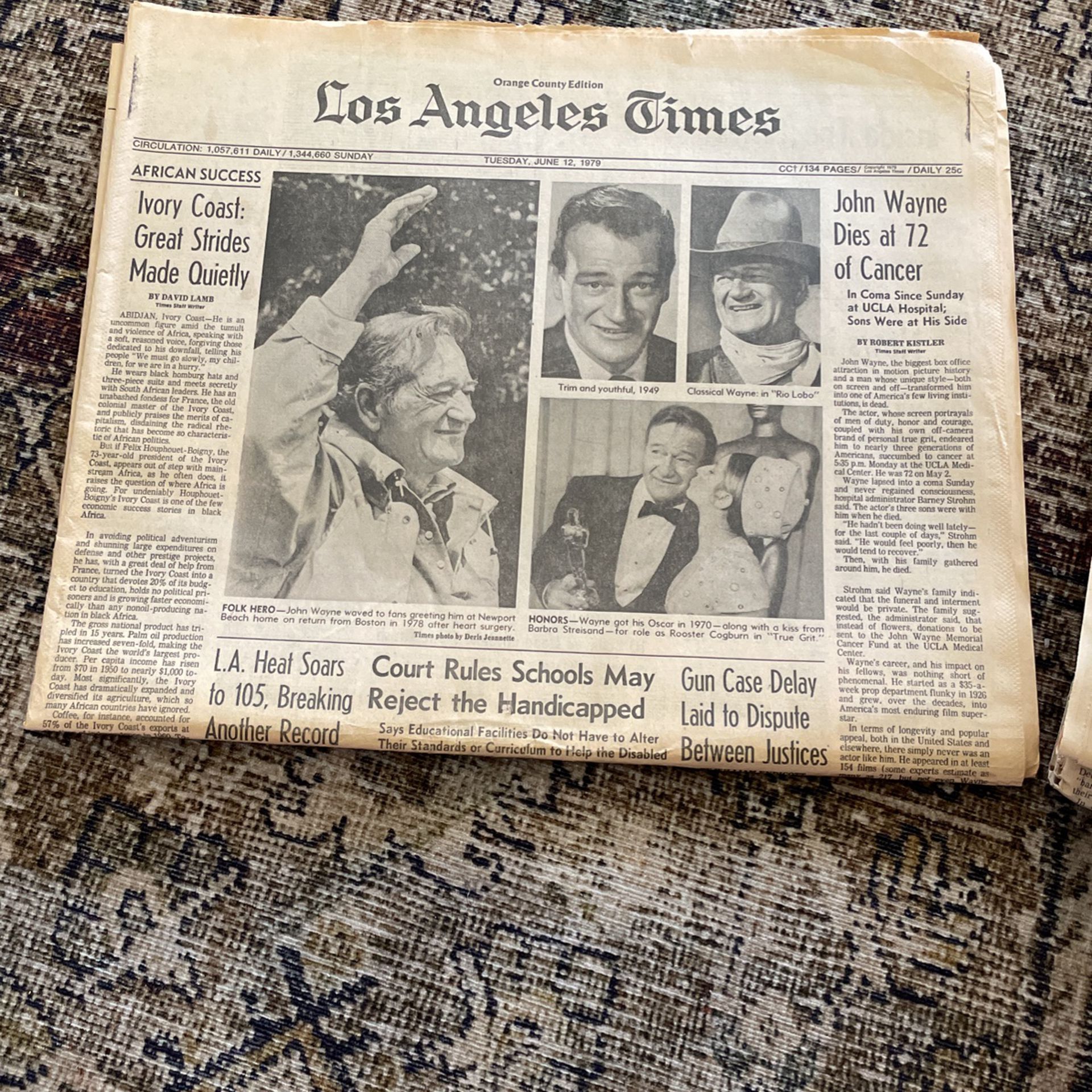 Vintage news paper