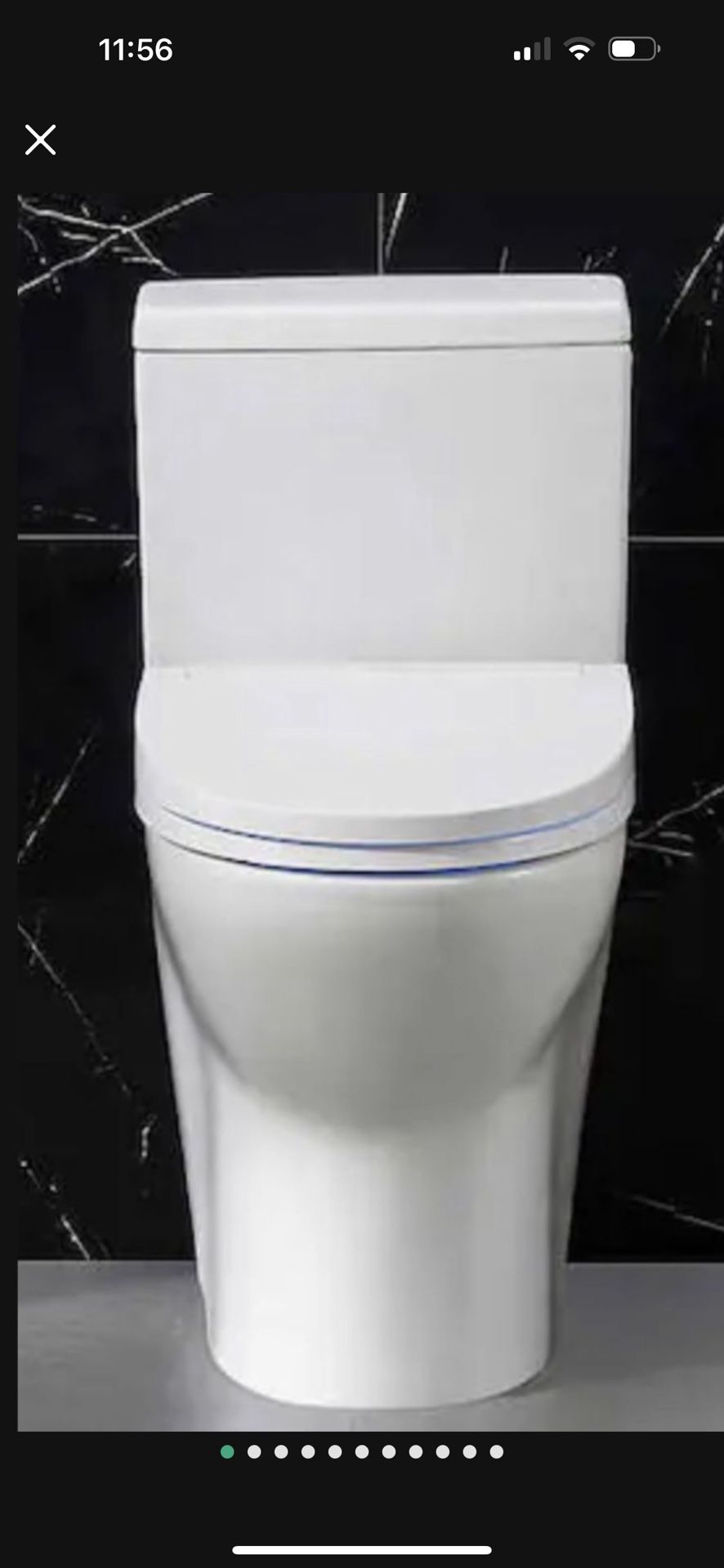 OVE Decors Bliss Smart Bidet Toilet in White with Remote Control