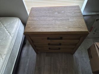 Twin bed and box spring and frame and  1 end table