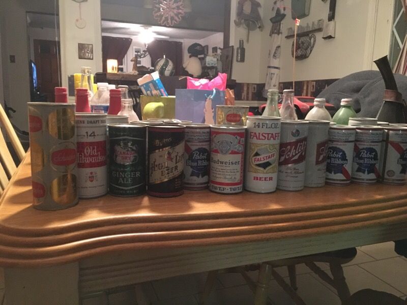 Old beer cans