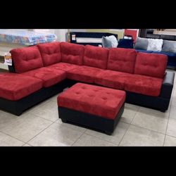 New Sectional + Ottoman 