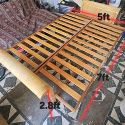 Solid Wood Futon Frame – Convertible Sofa/Bed