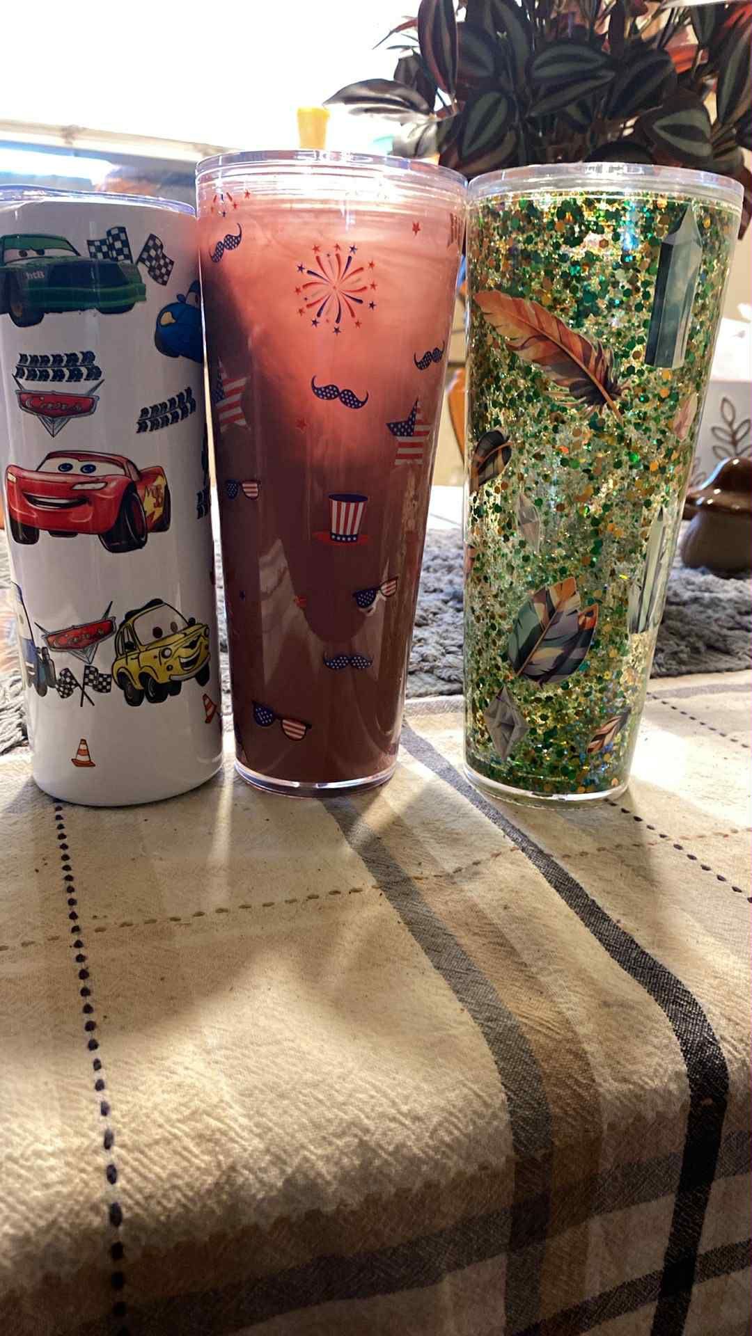 Snow Glob Premade Cups