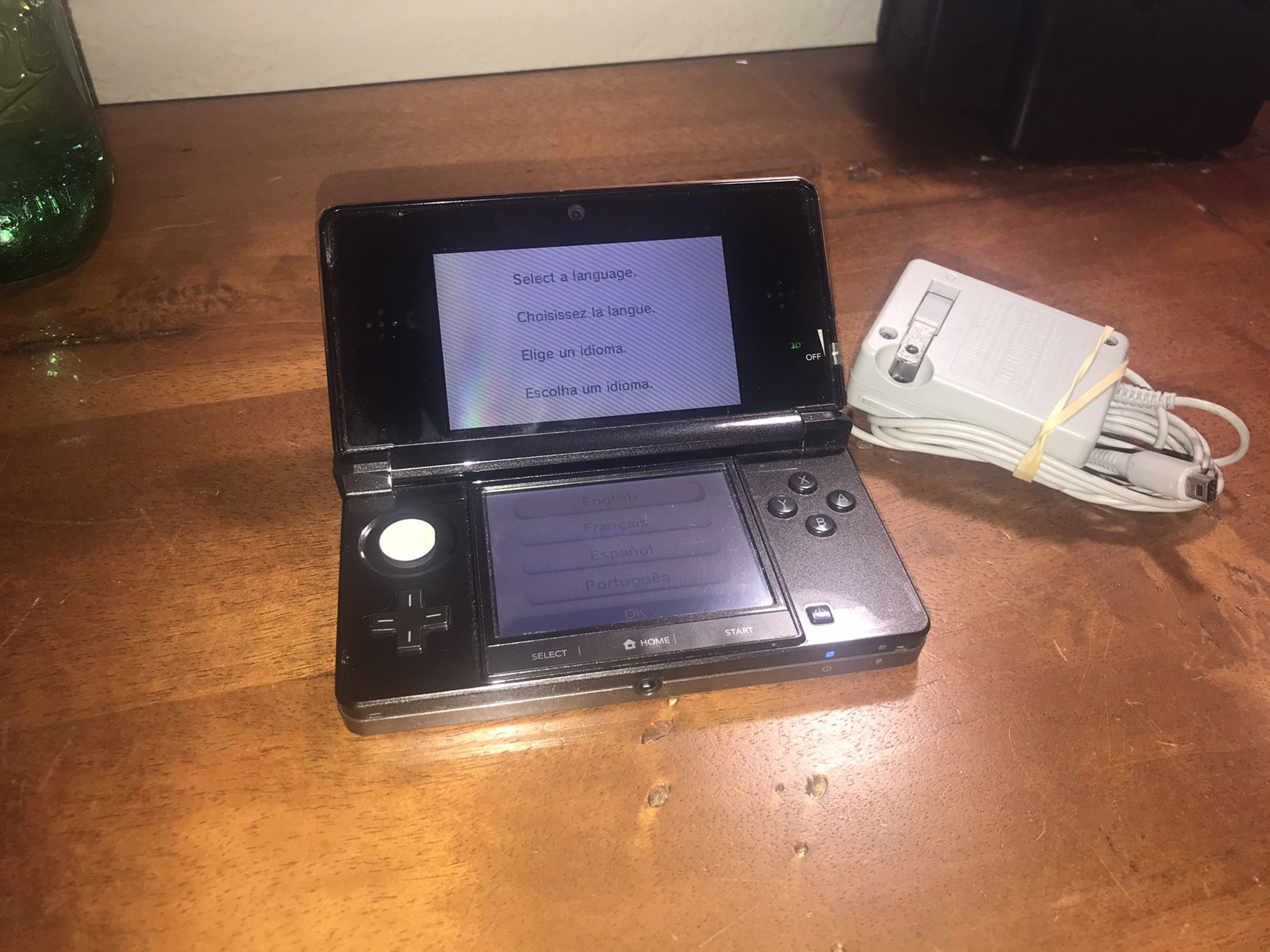 Nintendo 3DS and charger