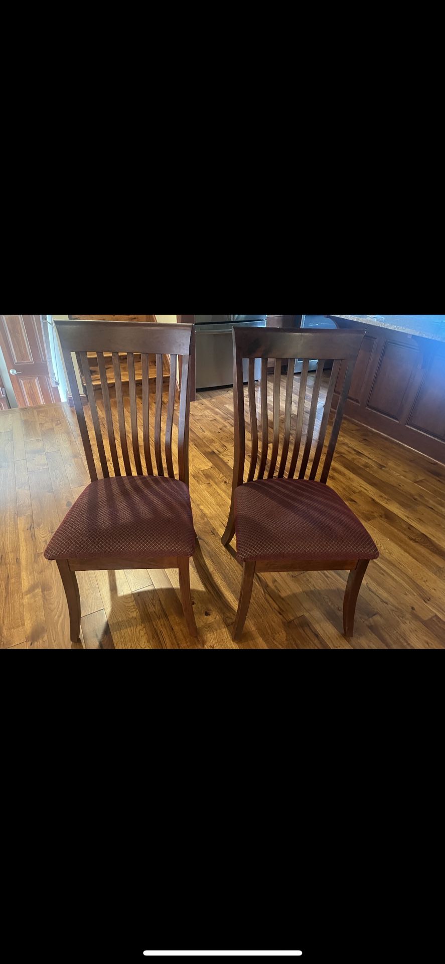 Amish Cherry Oak Dining Chairs 