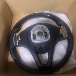 Mercedes W218 Cls63 Cls550 Steering Wheel Leather Wood Pedal Shift OEM