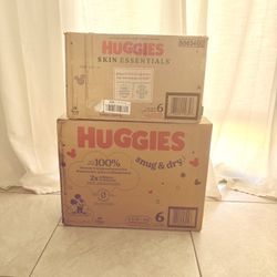 Firm Price***** Huggies diapers size 6, $70 for both packs, $40 individually