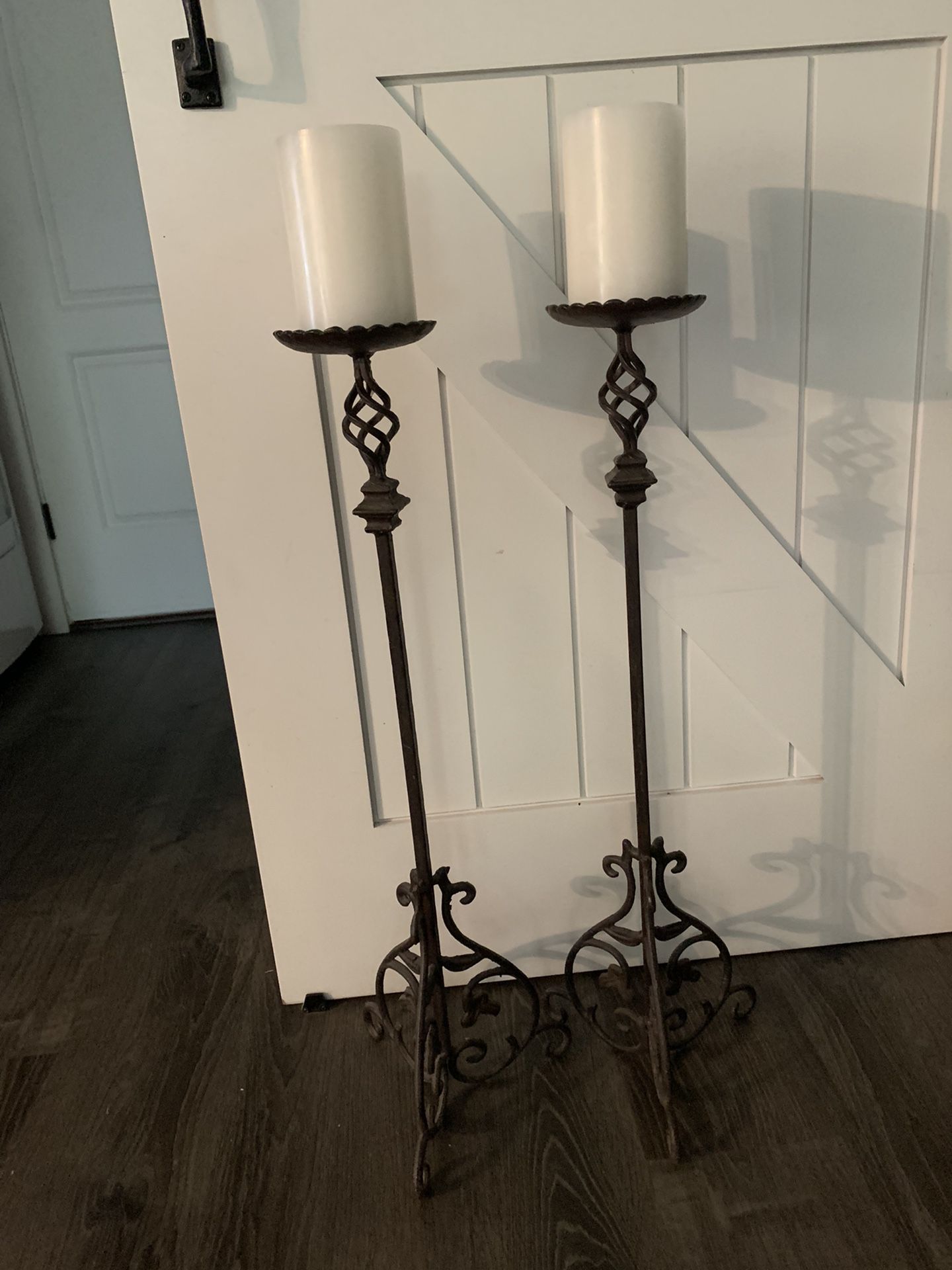 Candlesticks and candles 