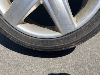 Audi A4 rim and brand new Dunlop tire