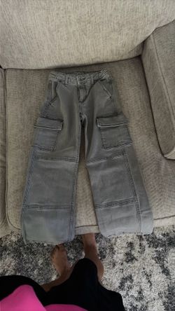 Girls Art&Class Cargo gray jeans Sz 8
