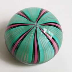 Rare Vintage Murano Art Glass Crown Paperweight
