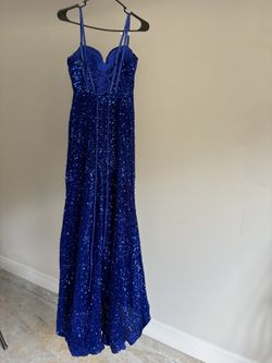 Blue Sequence Gown