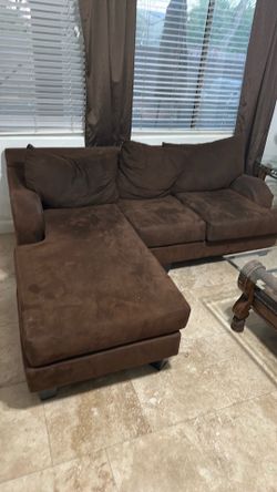 Sofa with lounger.