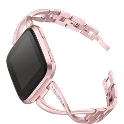 Rose Gold Rhinestone Watch Band – New in Box