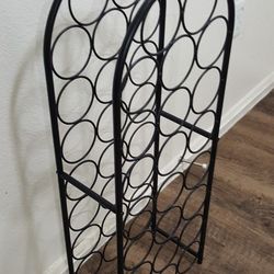 Freestanding Metal Wine Rack (23 Bottles)