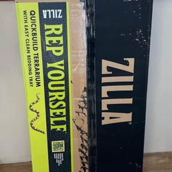 NEW STILL IN BOX - Zilla Quickbuild temperted glass terrarium front & top open