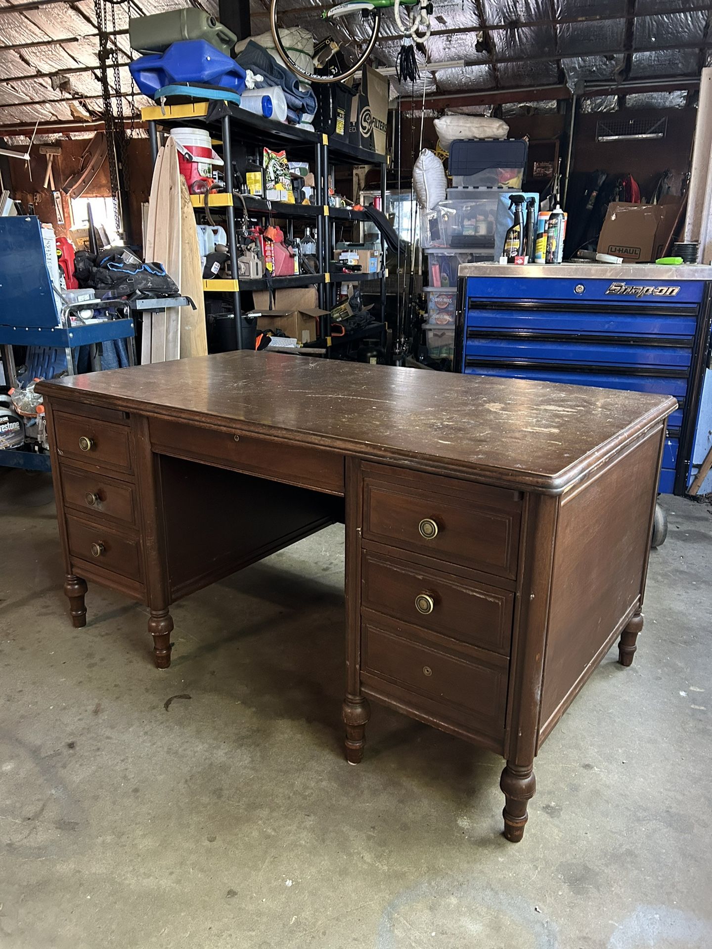 Marshall Field & Co Solid Wood Executive Desk