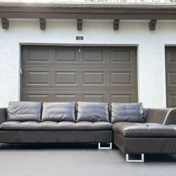 Couch/Sofa Sectional - Brown - Genuine Leather - Delivery Available 🚛