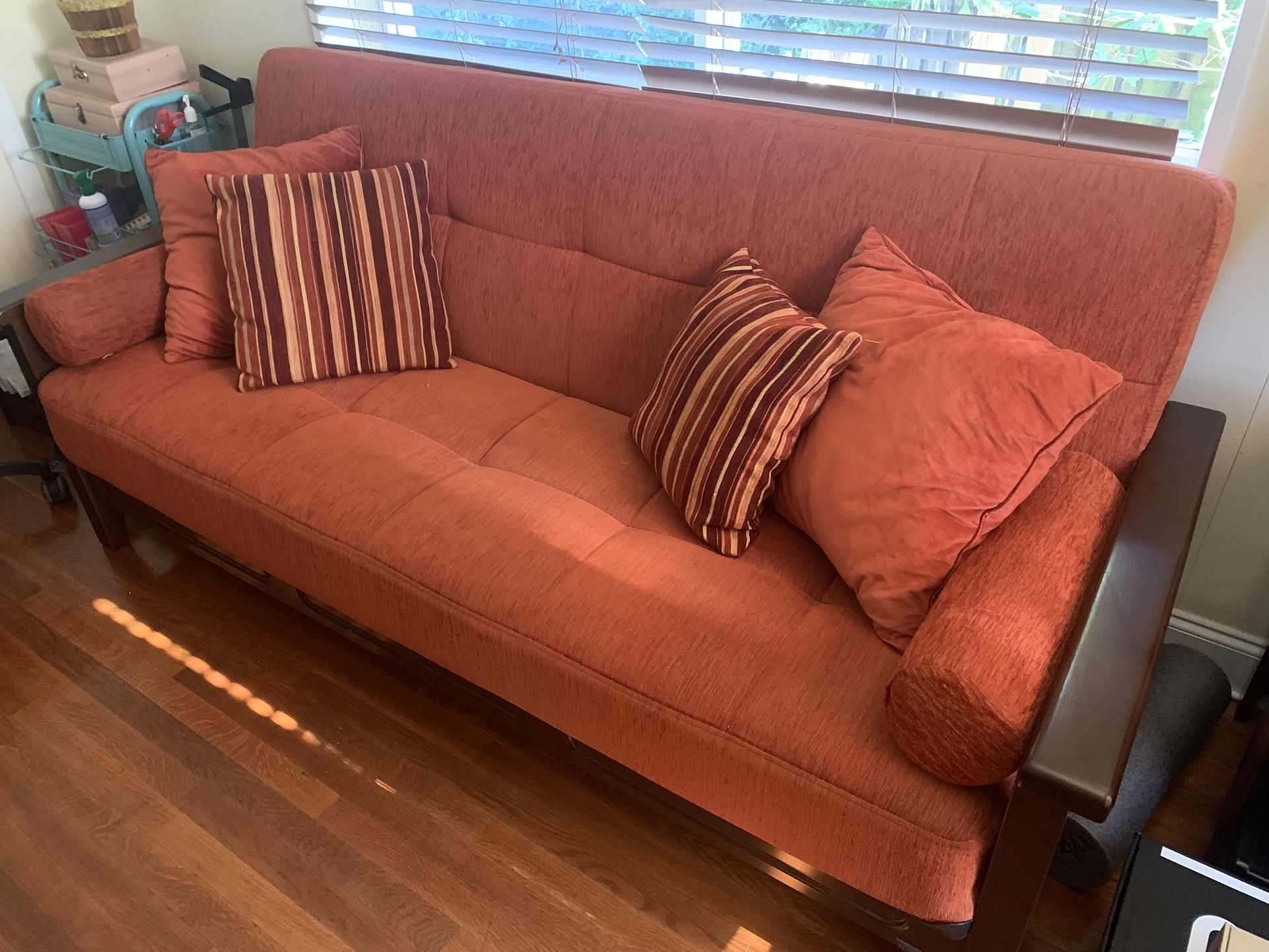 Red Convertible Bed Couch