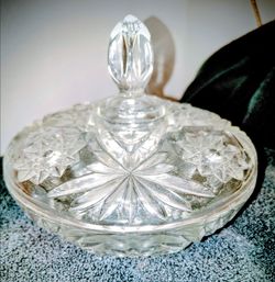 2 crystal vintage glass