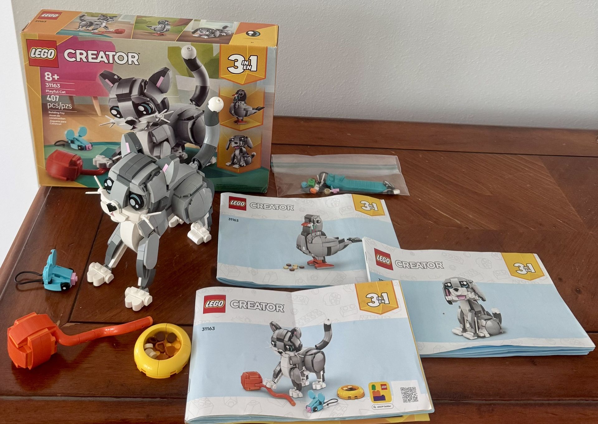 LEGO Creator 3-in-1 playful cat 31163 8+ LEGO® Creator toys – Every 3in1 set lets kids build 3 different models inspired by their biggest passions, i