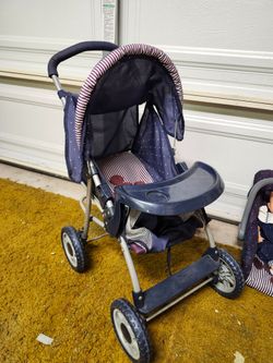 Doll stroller with doll