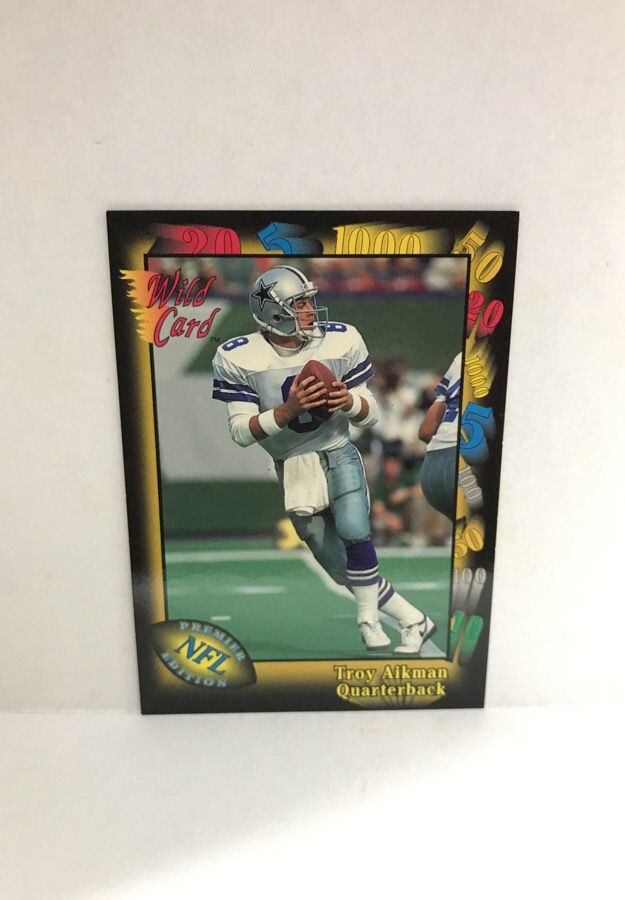1991 WILD CARD FOOTBALL PROMO CARD SET OF 6,All Products : American Fashion Style Bags On Sale