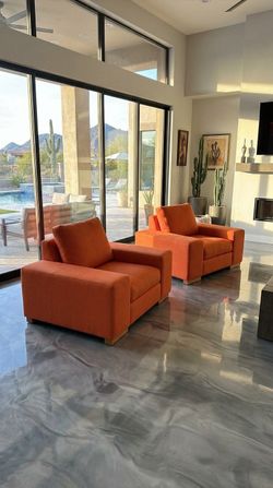 Free delivery orange chairs (2)